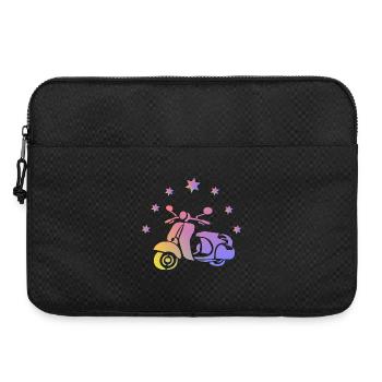 Retro Roller - Laptoptasche 15" - Schwarz - Vorne