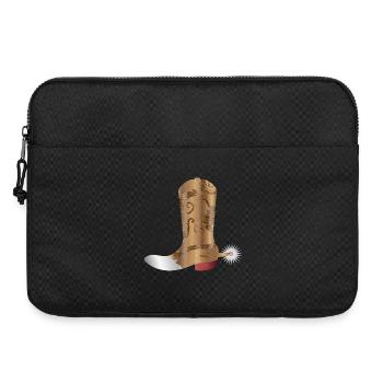 bottes occidentales extravagantes en peau de serpent - Sacoche pour ordinateur portable 15 pouces - noir - Devant