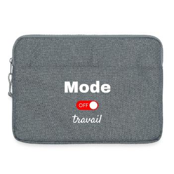 Mode travail off - Sacoche pour ordinateur portable 15 pouces - gris chiné - Devant