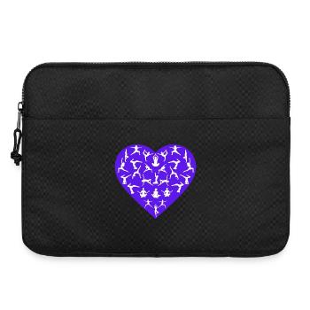 Yoga Pose Love - Yoga Apparel - Laptop bag 15" - black - Front