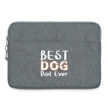 Best Dog Dad - Laptop bag 15" - heather grey - Front