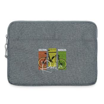Radler selten radlos Geschenk - Laptoptasche 15" - Grau meliert - Vorne