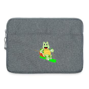 Turtle Skier Ski - Sacoche pour ordinateur portable 15 pouces - gris chiné - Devant