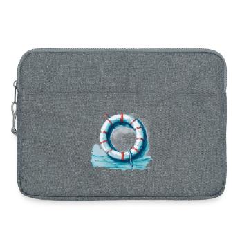Bouée de sauvetage - Sacoche pour ordinateur portable 15 pouces - gris chiné - Devant