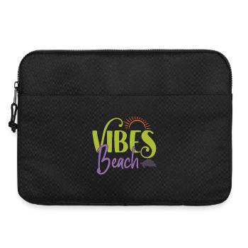 Ambiance de plage - Sacoche pour ordinateur portable 15 pouces - noir - Devant