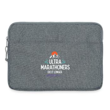 Ultra-Marathonläufer machen es länger - Laptoptasche 15" - Grau meliert - Vorne
