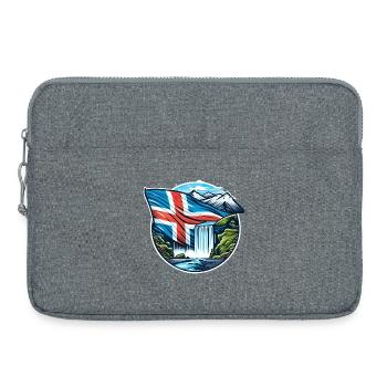 iceland Island 2 - Laptoptasche 15" - Grau meliert - Vorne