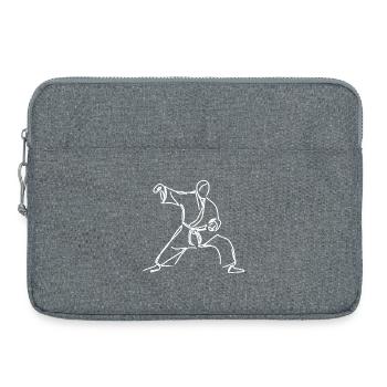 Judoka Sketch - Laptop bag 15" - heather grey - Front
