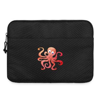 Oktopus Dots Punkte Tintenfisch Tentakel Comic - Laptoptasche 15" - Schwarz - Vorne