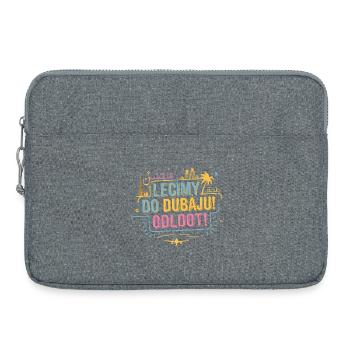 We're flying to Dubai! - Laptop bag 15" - heather grey - Front