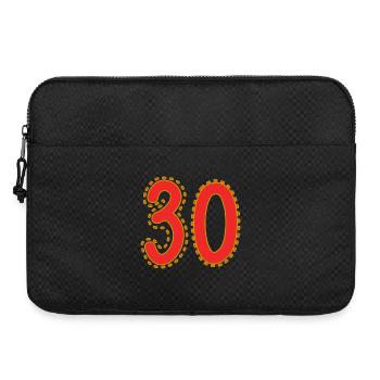 Chiffre 30 Sur Papier De Feuilles Colorées - Sacoche pour ordinateur portable 15 pouces - noir - Devant