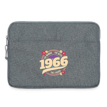 1966 Legend 60 Years Birthday Woman - Laptop bag 15" - heather grey - Front