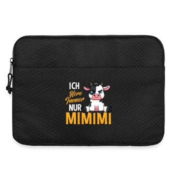 Ich Höre Immer Nur Mimimi Kuh - Laptoptasche 15" - Schwarz - Vorne