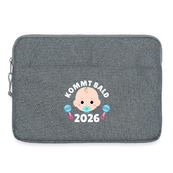 Future maman PROCHAINEMENT 2026 Drôle - Sacoche pour ordinateur portable 15 pouces - gris chiné - Devant