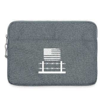 Barbed Wire America - Laptop bag 15" - heather grey - Front