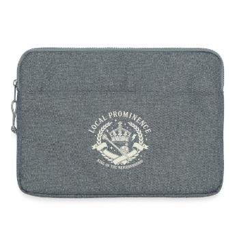 Roi du quartier - Sacoche pour ordinateur portable 15 pouces - gris chiné - Devant