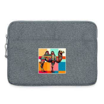 chameau - Sacoche pour ordinateur portable 15 pouces - gris chiné - Devant