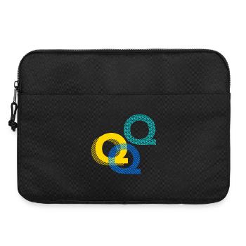 Letter Q q - Laptop bag 15" - black - Front