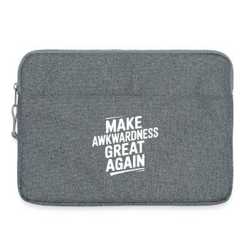 Unbeholfenheit wieder groß machen - Laptoptasche 15" - Grau meliert - Vorne