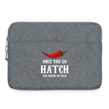 Hatch Chili Typographie audacieuse - Sacoche pour ordinateur portable 15 pouces - gris chiné - Devant