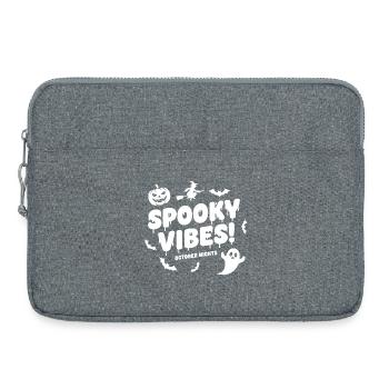 Spooky Vibes Halloween - Laptop bag 15" - heather grey - Front