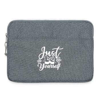 Just_Be_Yourself- - Laptop bag 15" - heather grey - Front