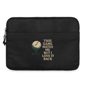 Funny golf humor, sarcastic dad, - Laptop bag 15" - black - Front