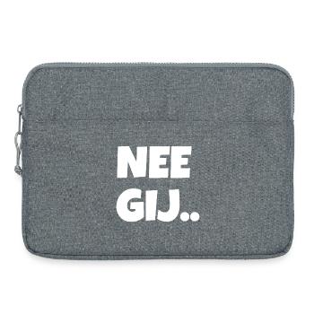 no thou - Laptop bag 15" - heather grey - Front