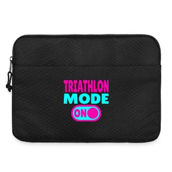 Triathlon Mode ON - Swimming Cycling Race - Laptop bag 15" - black - Front