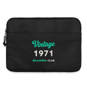 Vintage 1971 – Billiards Club Retro Birth Year - Laptop bag 15" - black - Front