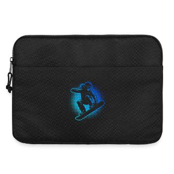 Demi-tons de snowboardeur néon - Sacoche pour ordinateur portable 15 pouces - noir - Devant