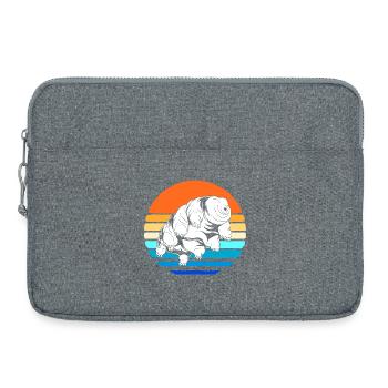 Tardigrade Tardigrade Tardigrade Water Bear - Laptop bag 15" - heather grey - Front