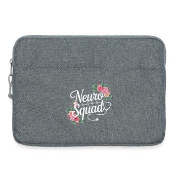 Neuro Squad Floral Medics - Laptop bag 15" - heather grey - Front