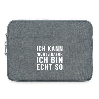 I can't help it, I'm really like that - Laptop bag 15" - heather grey - Front