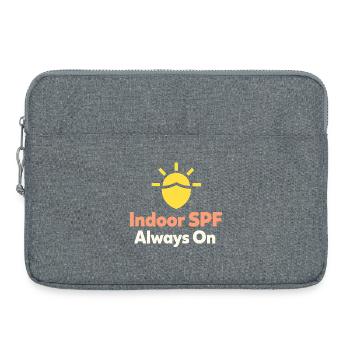 Culture SPF Identité Soins de la peau Humour - Sacoche pour ordinateur portable 15 pouces - gris chiné - Devant