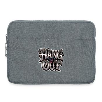  Hang Out Fledermaus Horror Spruch Für Dunklen - Laptoptasche 15" - Grau meliert - Vorne