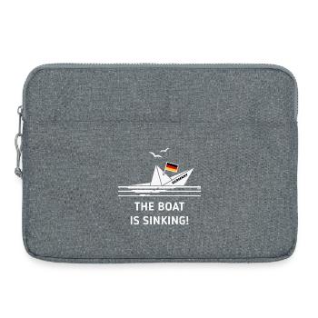 The Boat Is Sinking! (Germany / Deutschland / NEG) - Laptoptasche 15" - Grau meliert - Vorne