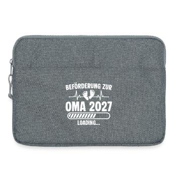 Annonce de la grossesse de la future grand-mère 2027 - Sacoche pour ordinateur portable 15 pouces - gris chiné - Devant