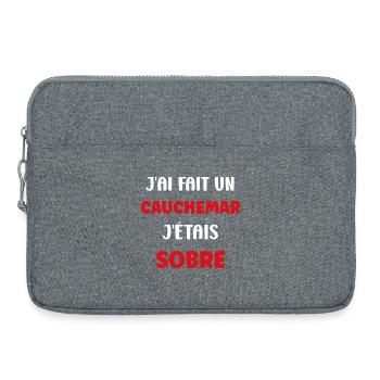 Sober Nightmare: I Was Sober - Laptop bag 15" - heather grey - Front