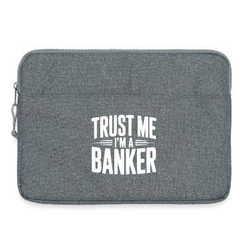 Trust Me I'm a Banker - Laptop bag 15" - heather grey - Front