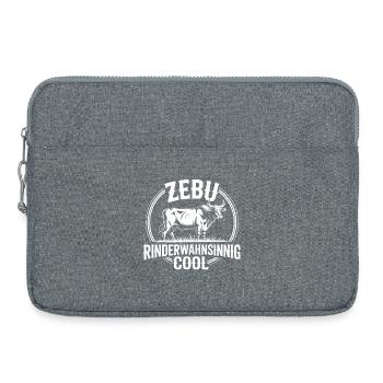 Zebu Mad Cow Cool Badge - Laptop bag 15" - heather grey - Front