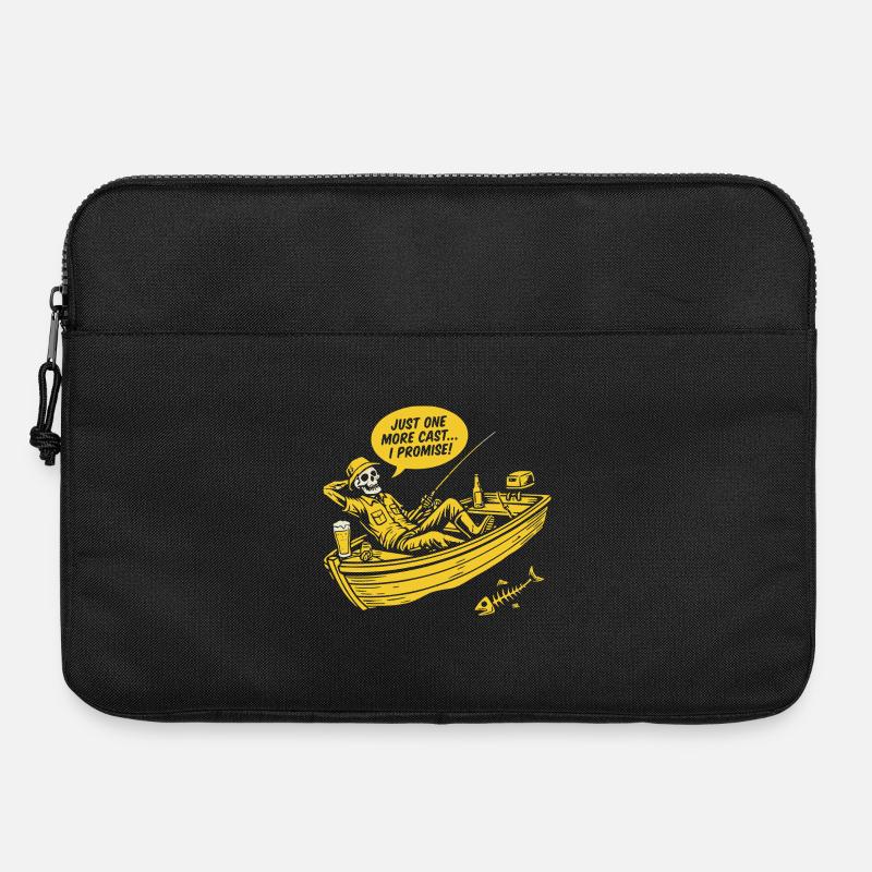 Encore un casting, Angler fun Shirt, sweat à capuche, casquette - Sacoche pour ordinateur portable 15 pouces - noir