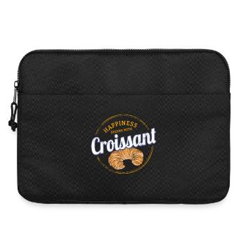 Croissant Snack Vintage Frankreich Retro Souvenir - Laptoptasche 15" - Schwarz - Vorne