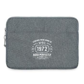 April 1972 - Laptop bag 15" - heather grey - Front
