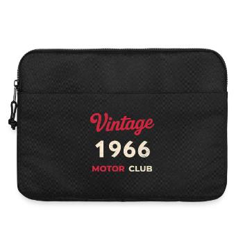 Vintage 1966 Motor Club Retro Geburtsjahr Geschenk - Laptoptasche 15" - Schwarz - Vorne