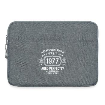 April 1977 - Laptoptasche 15" - Grau meliert - Vorne