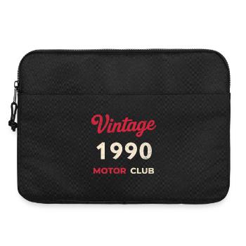 Vintage 1990 Motor Club Retro Geburtsjahr Geschenk - Laptoptasche 15" - Schwarz - Vorne