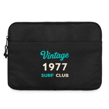 Cadeau vintage de l’année de naissance rétro du Surf Club 1977 - Sacoche pour ordinateur portable 15 pouces - noir - Devant