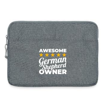 Propriétaire de Great German Shepherd - Sacoche pour ordinateur portable 15 pouces - gris chiné - Devant