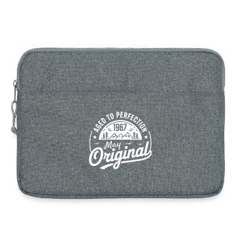mai 1967 – Légende des sommets et montagnes - Sacoche pour ordinateur portable 15 pouces - gris chiné - Devant